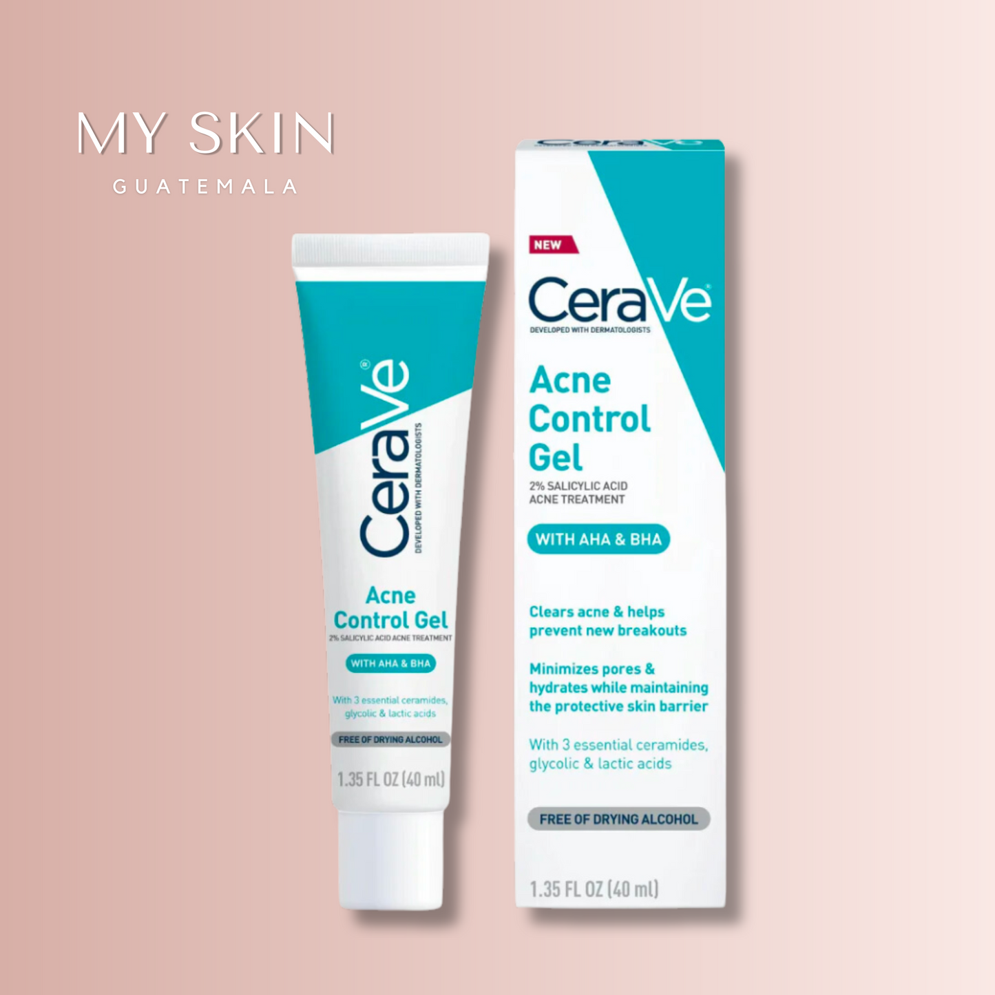 CeraVe Salicylic Acid Acne Control Gel Treatment (Tratamiento para acné con ácido salicílico)