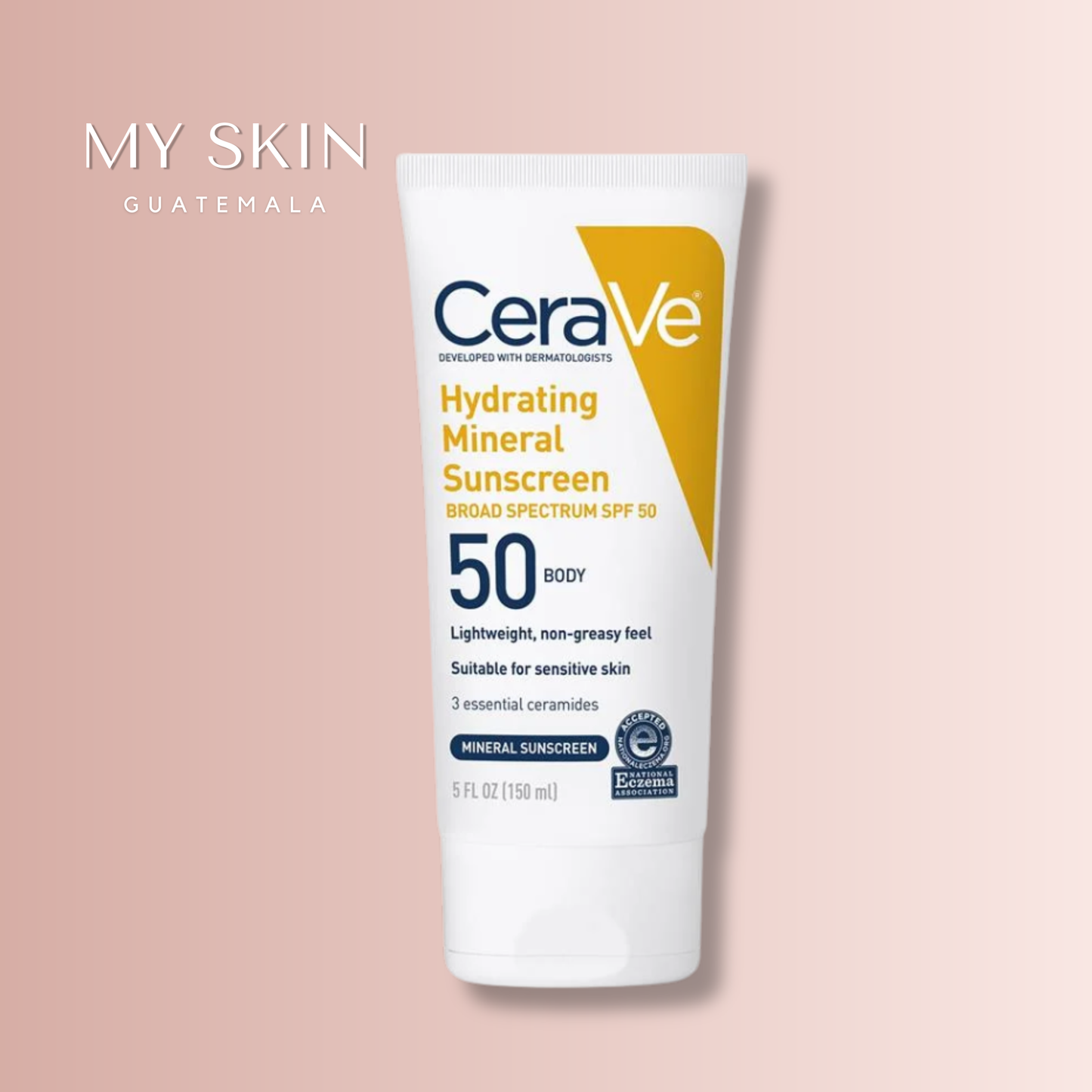 CeraVe - Hydrating Mineral Sunscreen SPF 50 Body Lotion