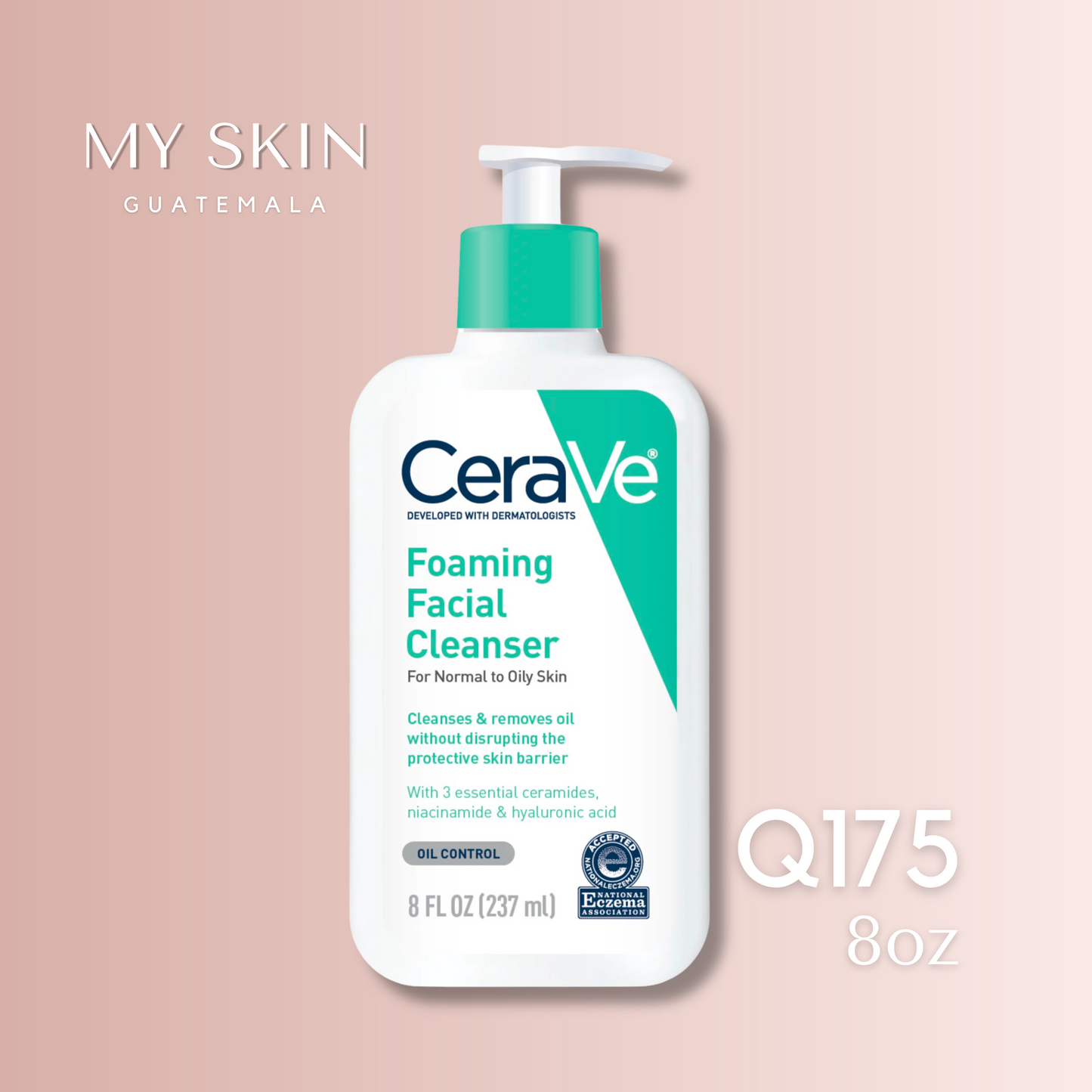 CeraVe Limpiador Facial Espumoso - Piel Normal a Grasa
