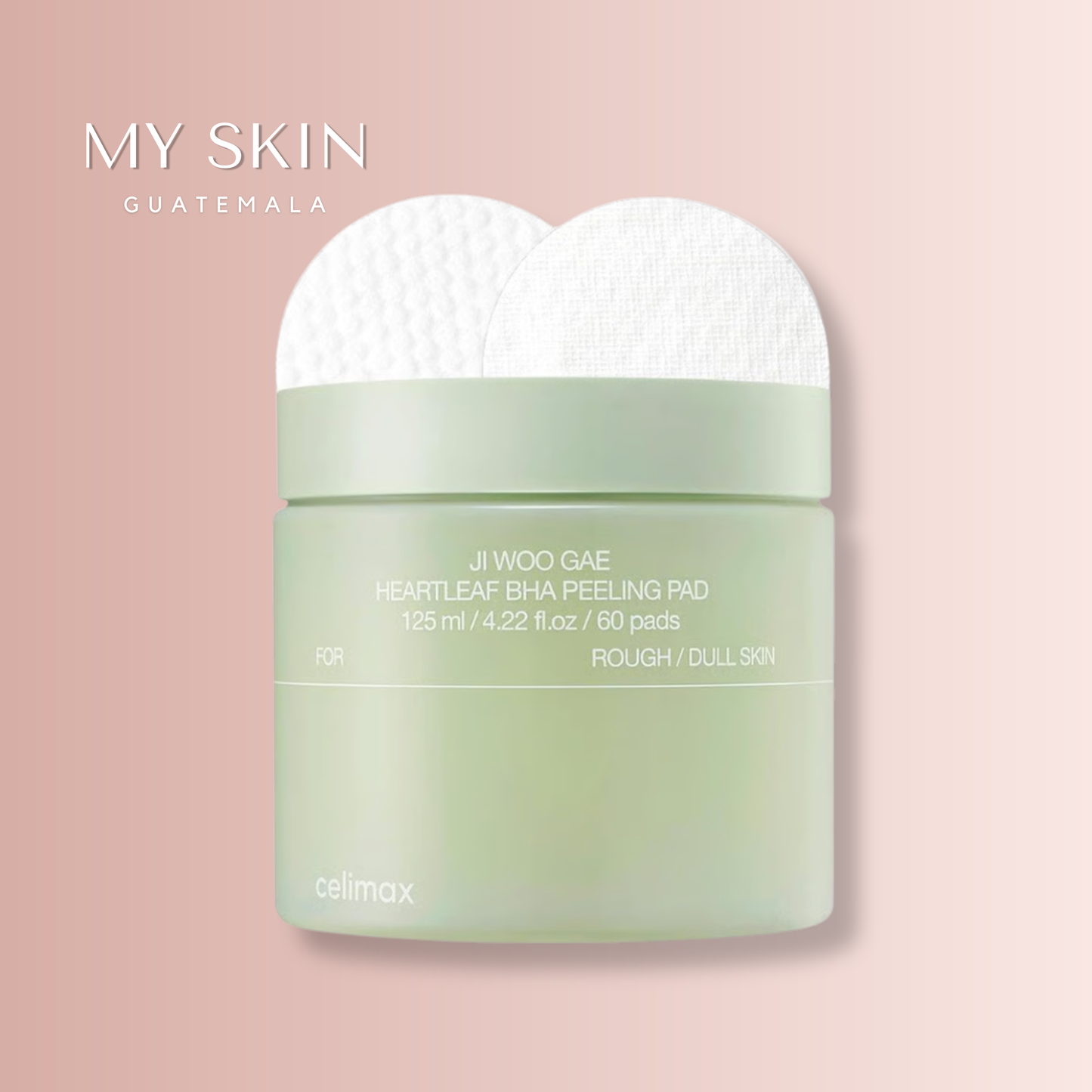 celimax - JIWOO GAE Heartleaf BHA Peeling Pad (Pads Exfoliantes)
