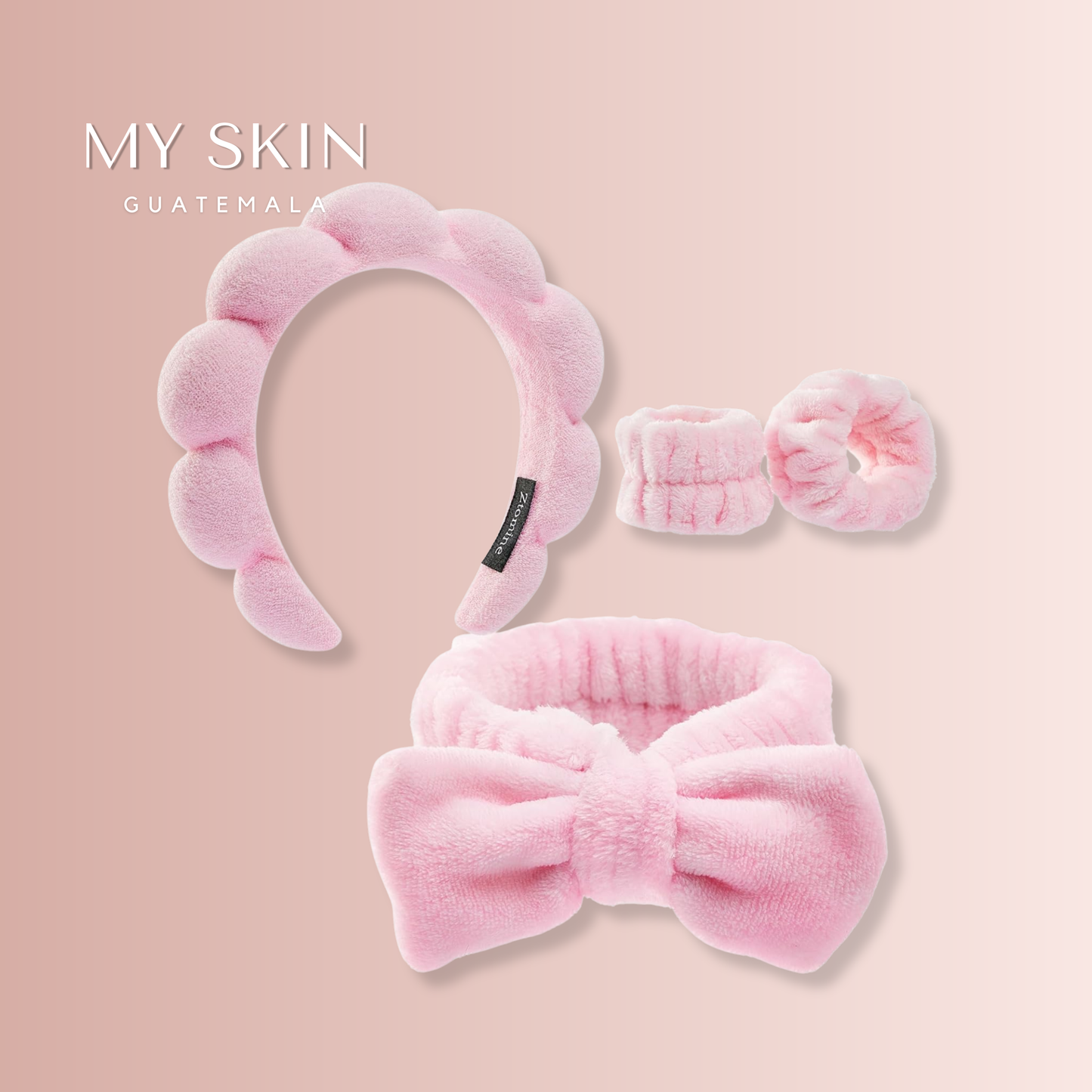 Paquete De Diademas y Muñequeras Para Spa